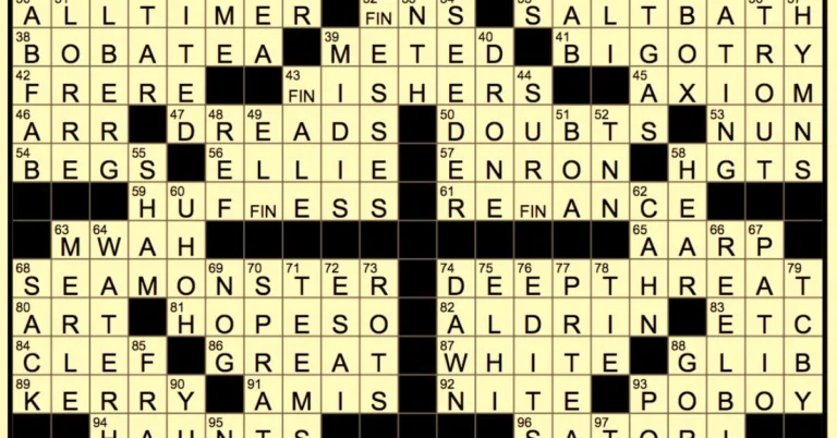 Onsets NYT Crossword